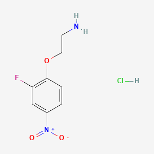 2-(2-fluoro-4-nitrophenoxy)ethan-1-amine hydrochloride