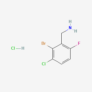 molecular formula C7H7BrCl2FN B6606856 1-(2-bromo-3-chloro-6-fluorophenyl)methanamine hydrochloride CAS No. 2839157-83-2