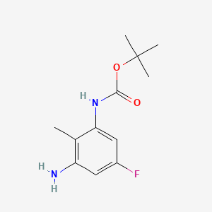 tert-butylN-(3-amino-5-fluoro-2-methylphenyl)carbamate