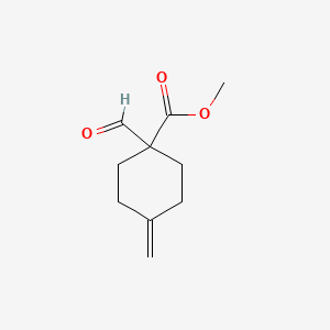 methyl1-formyl-4-methylidenecyclohexane-1-carboxylate