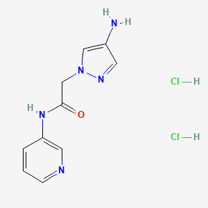 2-(4-amino-1H-pyrazol-1-yl)-N-(pyridin-3-yl)acetamide dihydrochloride