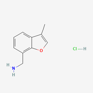 molecular formula C10H12ClNO B6606982 1-(3-methyl-1-benzofuran-7-yl)methanamine hydrochloride CAS No. 2839143-96-1