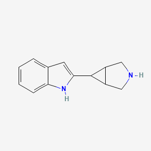 molecular formula C13H14N2 B6606994 2-{3-azabicyclo[3.1.0]hexan-6-yl}-1H-indole CAS No. 2355464-19-4