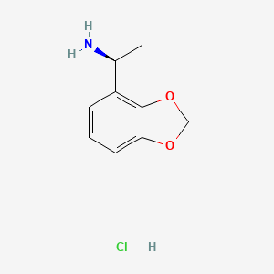 (1S)-1-(1,3-dioxaindan-4-yl)ethan-1-amine hydrochloride