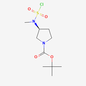 tert-butyl (3S)-3-[(chlorosulfonyl)(methyl)amino]pyrrolidine-1-carboxylate