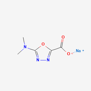 molecular formula C5H6N3NaO3 B6607048 sodium 5-(dimethylamino)-1,3,4-oxadiazole-2-carboxylate CAS No. 2839156-42-0