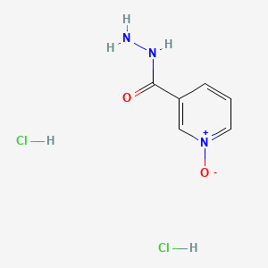 3-(hydrazinecarbonyl)pyridin-1-ium-1-olate dihydrochloride