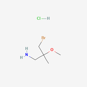 3-bromo-2-methoxy-2-methylpropan-1-amine hydrochloride