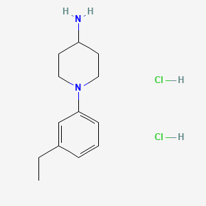 molecular formula C13H22Cl2N2 B6607082 1-(3-ethylphenyl)piperidin-4-amine dihydrochloride CAS No. 2839143-95-0