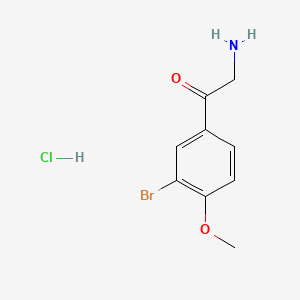 2-amino-1-(3-bromo-4-methoxyphenyl)ethan-1-one hydrochloride