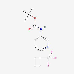 tert-butyl N-{6-[1-(trifluoromethyl)cyclobutyl]pyridin-3-yl}carbamate