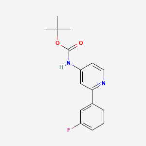 molecular formula C16H17FN2O2 B6607116 tert-butyl N-[2-(3-fluorophenyl)pyridin-4-yl]carbamate CAS No. 2839138-29-1