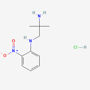 2-methyl-N1-(2-nitrophenyl)propane-1,2-diaminehydrochloride