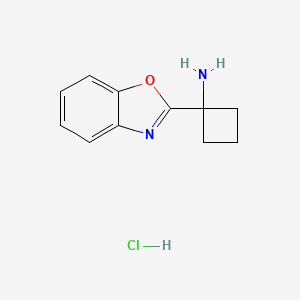 1-(1,3-benzoxazol-2-yl)cyclobutan-1-amine hydrochloride