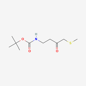 molecular formula C10H19NO3S B6607160 tert-butyl N-[4-(methylsulfanyl)-3-oxobutyl]carbamate CAS No. 2839139-36-3