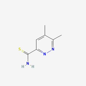 molecular formula C7H9N3S B6607163 5,6-dimethylpyridazine-3-carbothioamide CAS No. 2839138-53-1