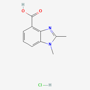 1,2-dimethyl-1H-1,3-benzodiazole-4-carboxylicacidhydrochloride