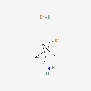 1-[3-(bromomethyl)bicyclo[1.1.1]pentan-1-yl]methanamine hydrobromide