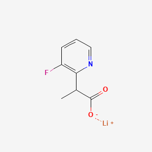 lithium(1+) 2-(3-fluoropyridin-2-yl)propanoate