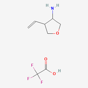 4-ethenyloxolan-3-amine, trifluoroacetic acid, Mixture of diastereomers