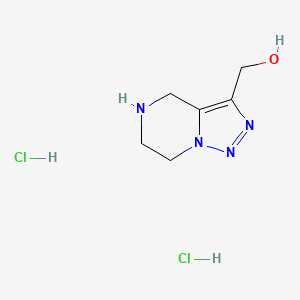 molecular formula C6H12Cl2N4O B6607293 {4H,5H,6H,7H-[1,2,3]triazolo[1,5-a]pyrazin-3-yl}methanol dihydrochloride CAS No. 2839156-23-7