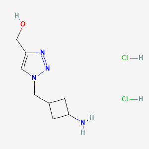 {1-[(3-aminocyclobutyl)methyl]-1H-1,2,3-triazol-4-yl}methanol dihydrochloride, Mixture of diastereomers