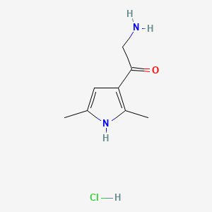 2-amino-1-(2,5-dimethyl-1H-pyrrol-3-yl)ethan-1-one hydrochloride