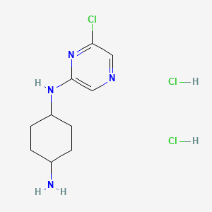 molecular formula C10H17Cl3N4 B6607340 (1r,4r)-N1-(6-chloropyrazin-2-yl)cyclohexane-1,4-diamine dihydrochloride, trans CAS No. 2839128-96-8