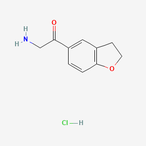 2-amino-1-(2,3-dihydro-1-benzofuran-5-yl)ethan-1-one hydrochloride