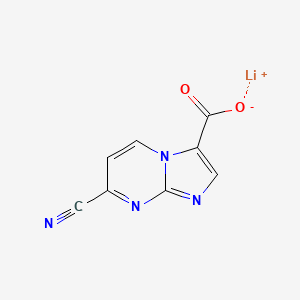 molecular formula C8H3LiN4O2 B6607379 lithium(1+) 7-cyanoimidazo[1,2-a]pyrimidine-3-carboxylate CAS No. 2839139-11-4