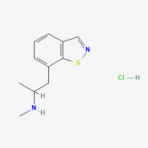 molecular formula C11H15ClN2S B6607398 [1-(1,2-benzothiazol-7-yl)propan-2-yl](methyl)amine hydrochloride CAS No. 2839156-83-9