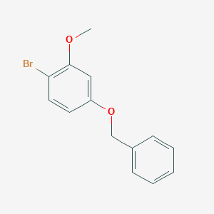 molecular formula C14H13BrO2 B066074 4-(苄氧基)-1-溴-2-甲氧基苯 CAS No. 171768-67-5