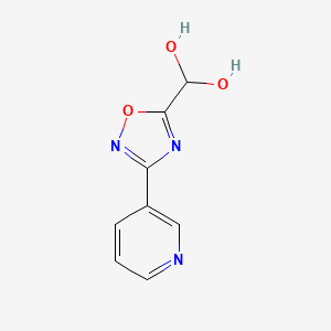 molecular formula C8H7N3O3 B6607404 [3-(pyridin-3-yl)-1,2,4-oxadiazol-5-yl]methanediol CAS No. 2839156-59-9