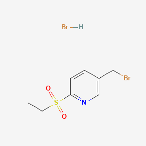 5-(bromomethyl)-2-(ethanesulfonyl)pyridine hydrobromide