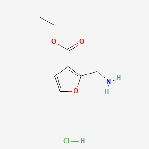 ethyl 2-(aminomethyl)furan-3-carboxylate hydrochloride