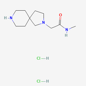 molecular formula C11H23Cl2N3O B6607440 2-{2,8-diazaspiro[4.5]decan-2-yl}-N-methylacetamide dihydrochloride CAS No. 2839157-67-2