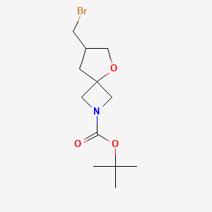 molecular formula C12H20BrNO3 B6607450 tert-butyl 7-(bromomethyl)-5-oxa-2-azaspiro[3.4]octane-2-carboxylate CAS No. 2839143-76-7