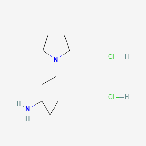 1-[2-(pyrrolidin-1-yl)ethyl]cyclopropan-1-amine dihydrochloride