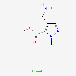 methyl 4-(aminomethyl)-1-methyl-1H-pyrazole-5-carboxylate hydrochloride