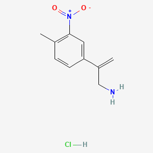 2-(4-methyl-3-nitrophenyl)prop-2-en-1-amine hydrochloride