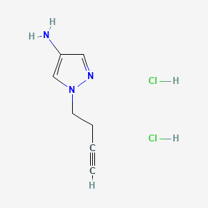 1-(but-3-yn-1-yl)-1H-pyrazol-4-amine dihydrochloride