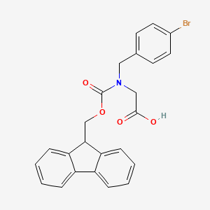 molecular formula C24H20BrNO4 B6607496 2-{[(4-bromophenyl)methyl]({[(9H-fluoren-9-yl)methoxy]carbonyl})amino}acetic acid CAS No. 2580236-06-0