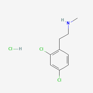 molecular formula C9H12Cl3N B6607515 [2-(2,4-dichlorophenyl)ethyl](methyl)amine hydrochloride CAS No. 52516-14-0