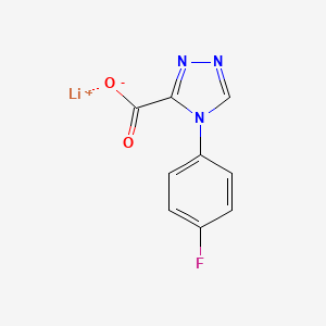 lithium(1+) 4-(4-fluorophenyl)-4H-1,2,4-triazole-3-carboxylate