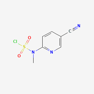 molecular formula C7H6ClN3O2S B6607556 N-(5-cyanopyridin-2-yl)-N-methylsulfamoyl chloride CAS No. 2839157-07-0