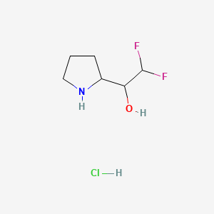 2,2-difluoro-1-(pyrrolidin-2-yl)ethan-1-ol hydrochloride