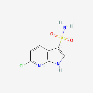 6-chloro-1H-pyrrolo[2,3-b]pyridine-3-sulfonamide