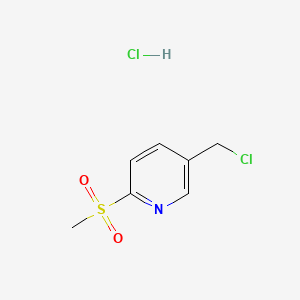 5-(chloromethyl)-2-methanesulfonylpyridine hydrochloride