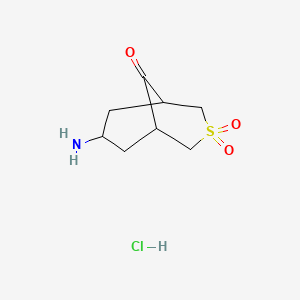 7-amino-3lambda6-thiabicyclo[3.3.1]nonane-3,3,9-trione hydrochloride