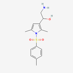 2-amino-1-[2,5-dimethyl-1-(4-methylbenzenesulfonyl)-1H-pyrrol-3-yl]ethan-1-ol